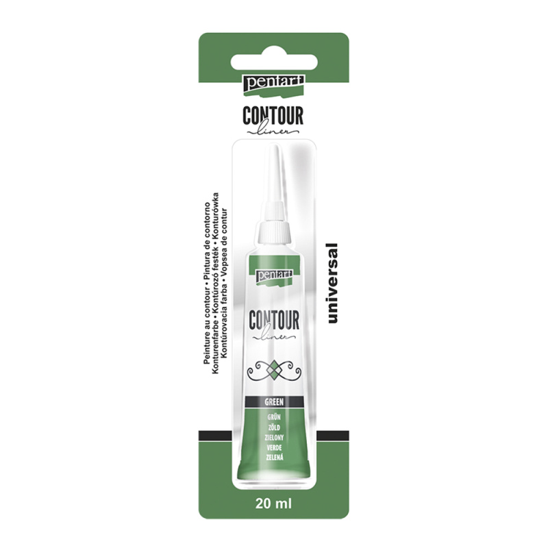 Univerzální konturovací barva 20 ml zelená