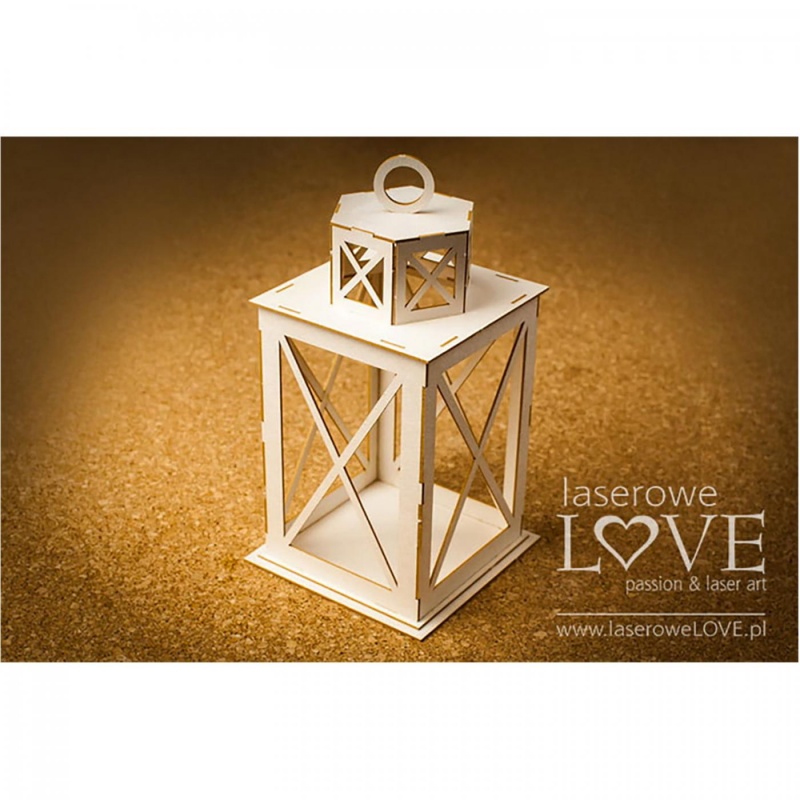 Výřezy z lepenky, 3D velký lucerna