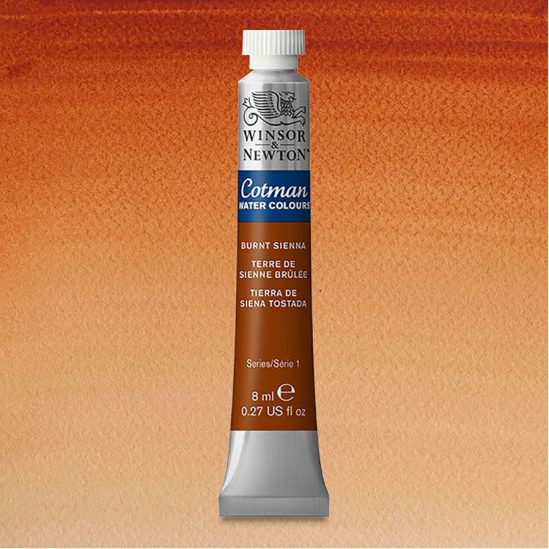 Winsor & Newton, Cotman, akvarel, Burnt Sienna