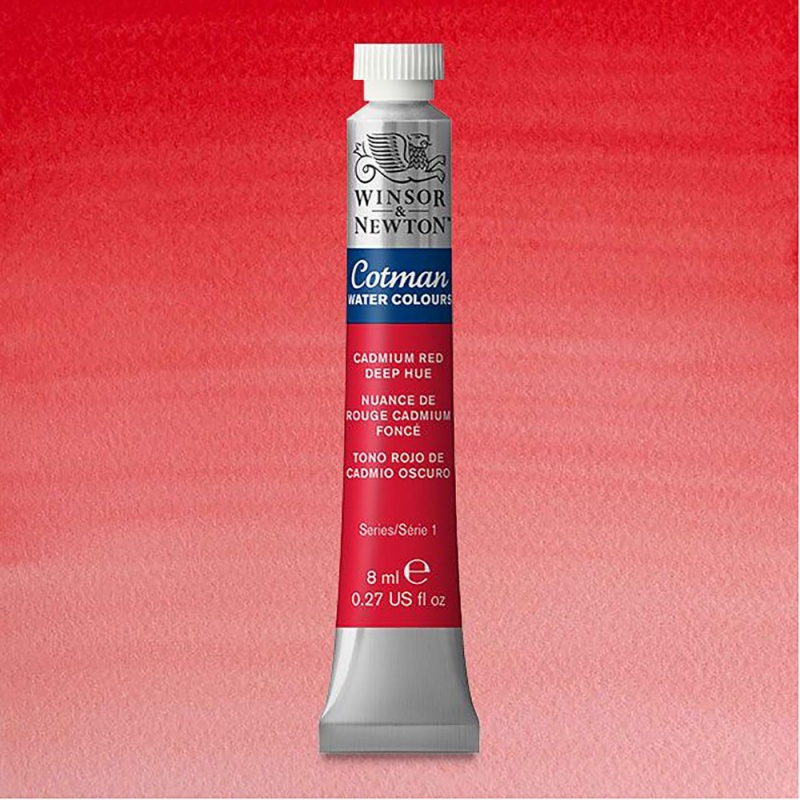 Winsor & Newton, Cotman, akvarel, Cadmium Red Deep H