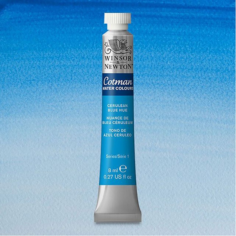 Winsor & Newton, Cotman, akvarel, Cerulean Blue Hue