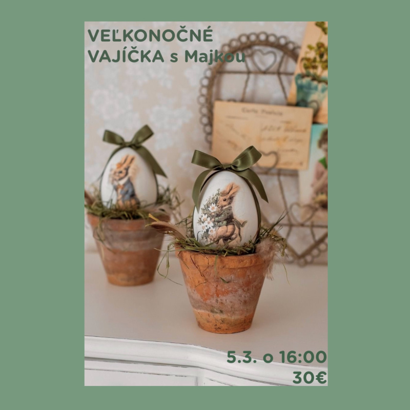 Dílna, Velikonoční vajíčka - smíšená technika, 05.03.2026 - 16:00 hod