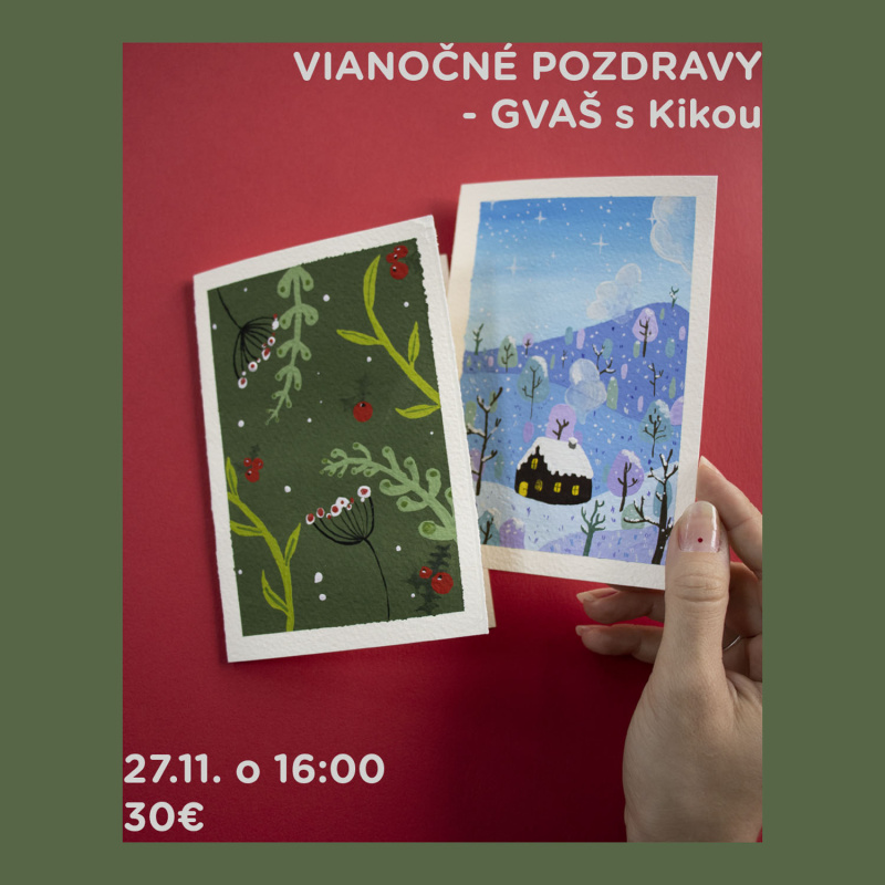 Workshop, Kvašové pozdravy s Kikou, 27.11.2025 -16:00 hod