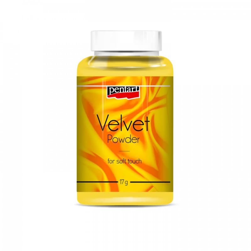 Sametový prášek, 17 g, žlutá