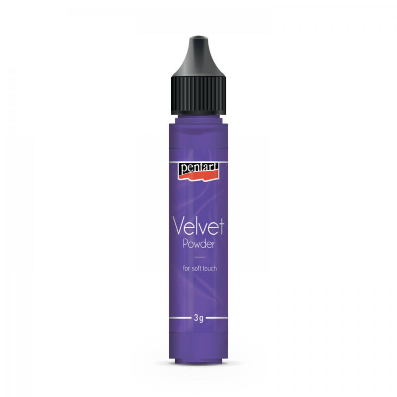 Sametový prášek, 3 g, fialová