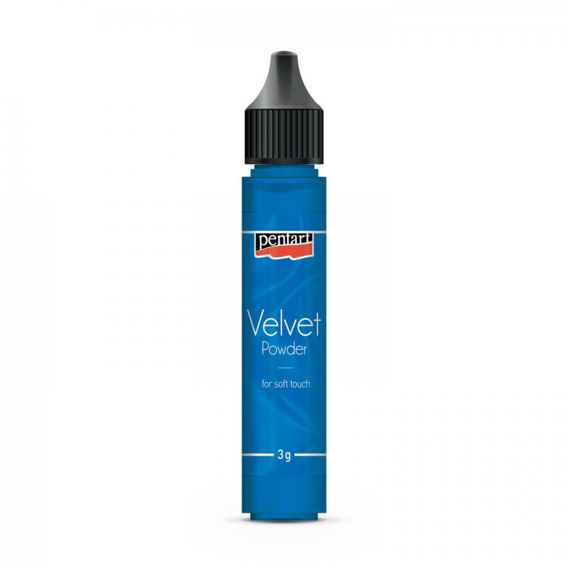 Sametový prášek, 3 g, modrá
