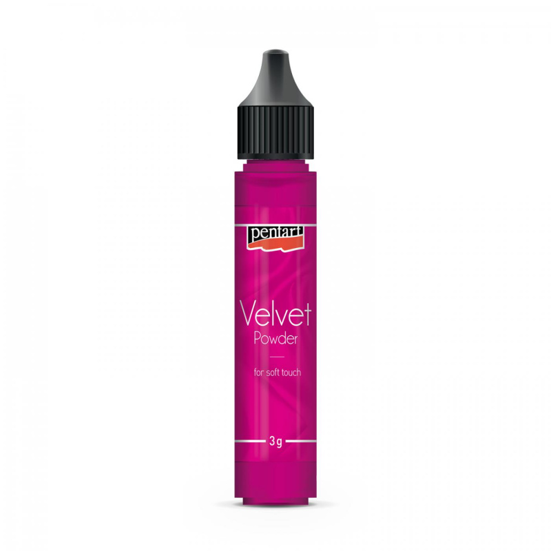 Sametový prášek, 3 g, růžová