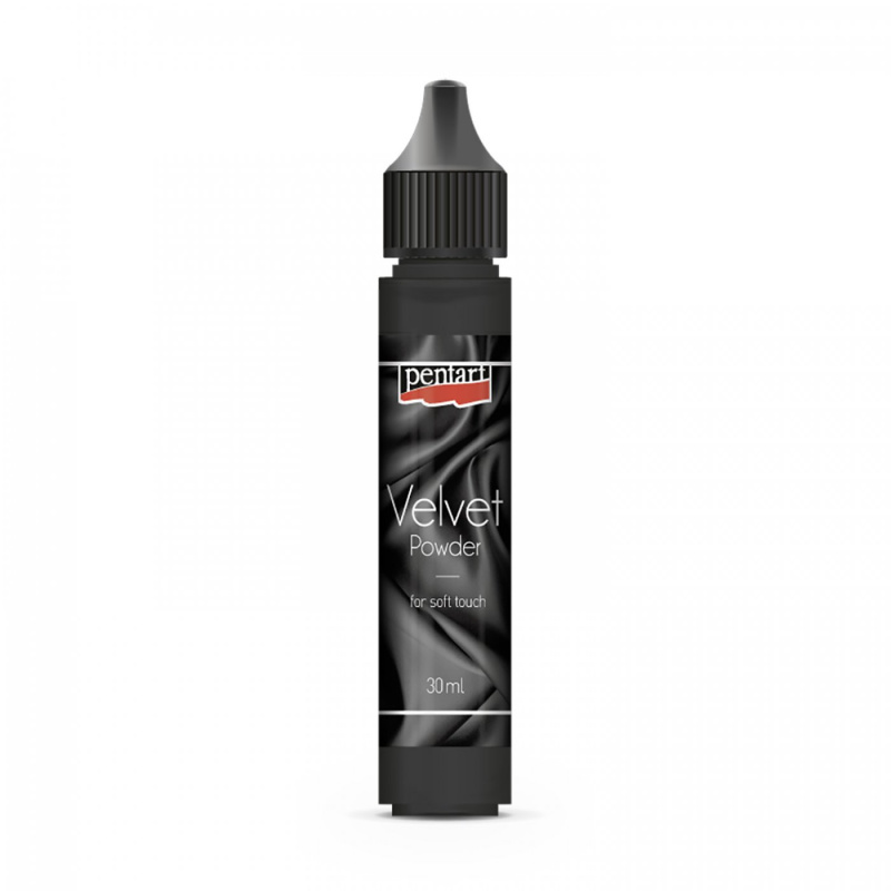 Sametový prášek, 4 g, černá