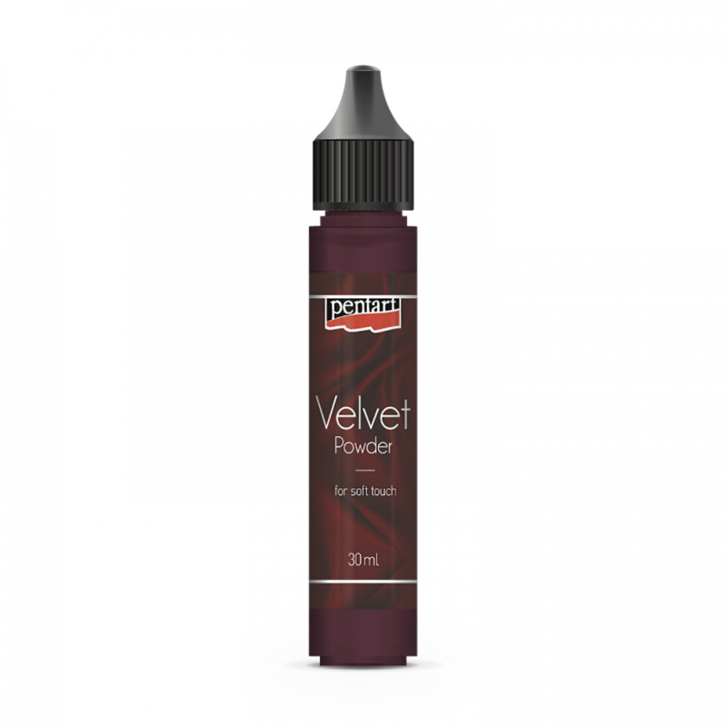 Sametový prášek, 6 g, granátově červená