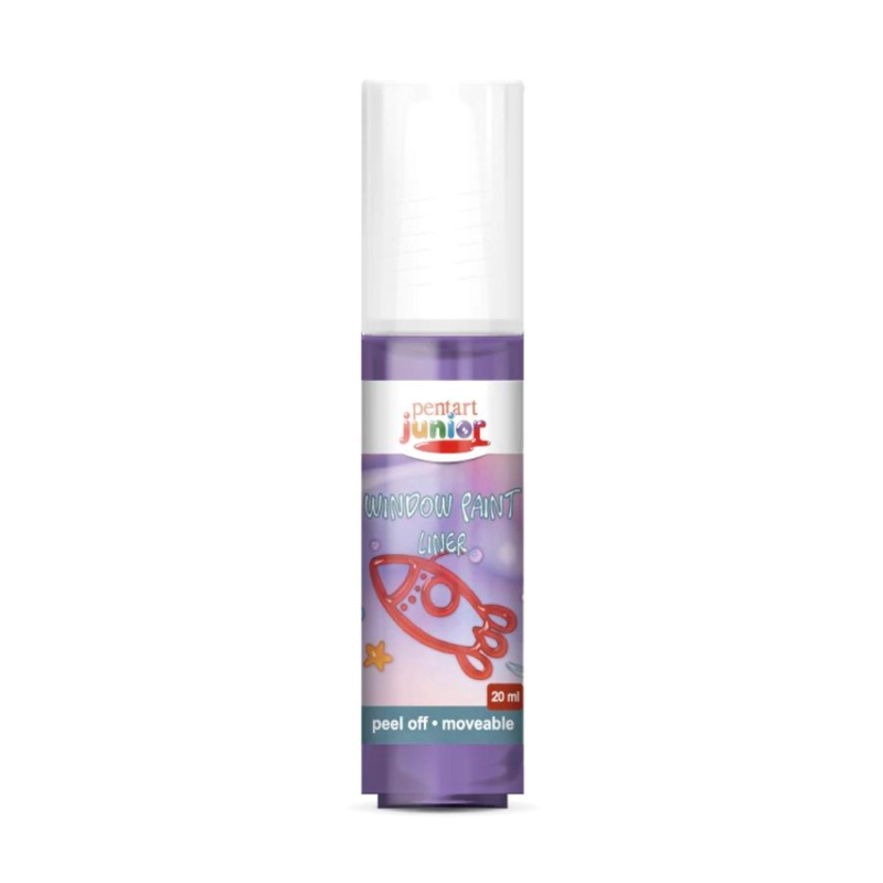 Slupovací barva na sklo, 20 ml, fialová 