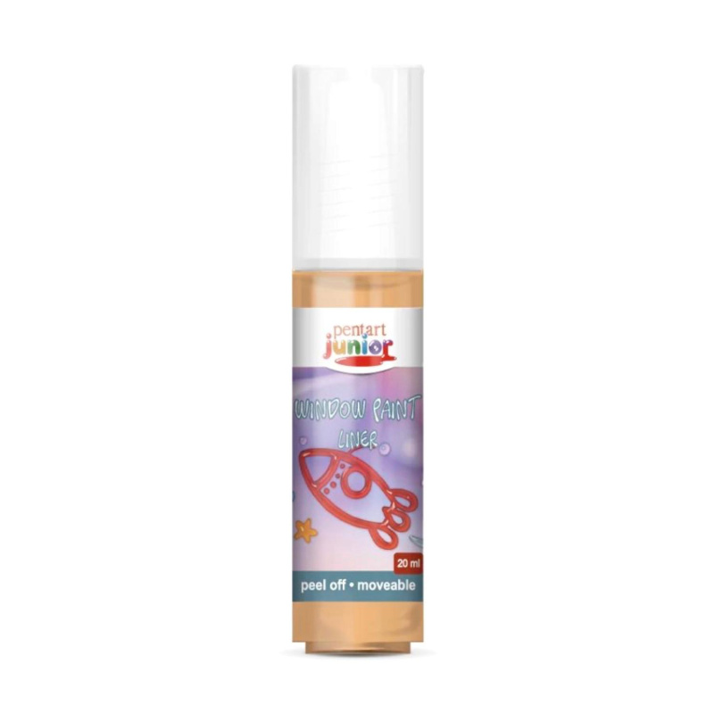 Slupovací barva na sklo, 20 ml, oranžová
