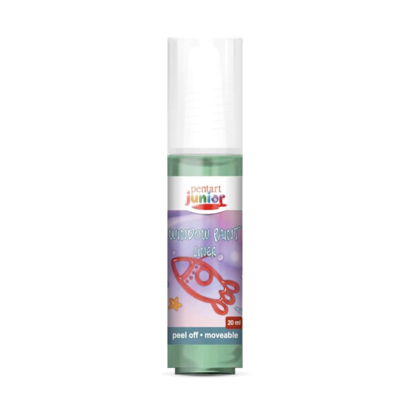 Slupovací barva na sklo, 20 ml, světlezelená 