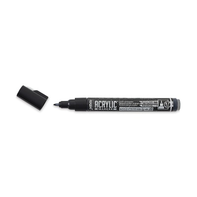 ACRYLIC MARKER 0,7 mm, 55 Pryč. black