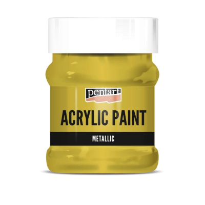 Akrylová barva 230 ml, metalická antická zlatá