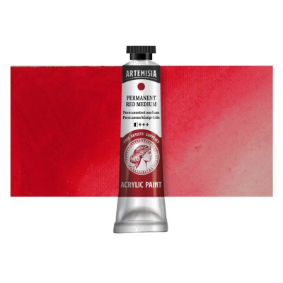 Akrylová barva Artemisia permanent red medium, 40 ml