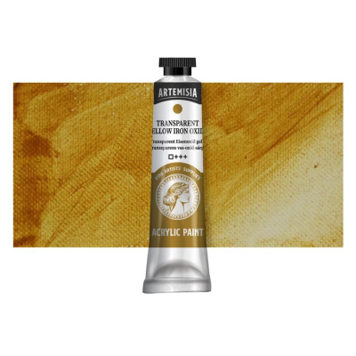 Akrylová barva Artemisia transparentní žlutý oxid železitý, 40 ml
