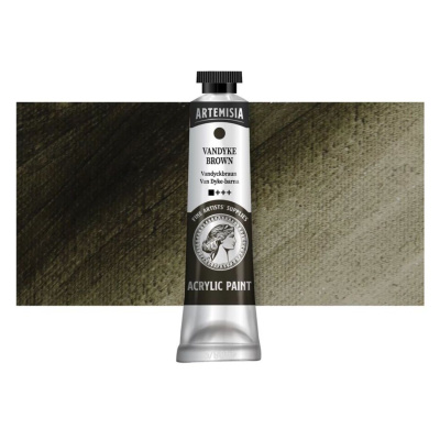 Akrylová barva Artemisia vandyke hnědá, 40 ml