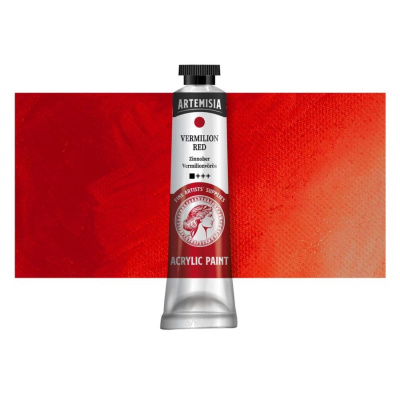 Akrylová barva Artemisia vermilion red, 40 ml