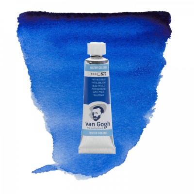 Akvarelové barva Van Gogh, 10 ml, PHTHALATE blue