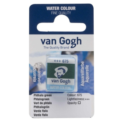 Akvarelová barva Van Gogh, 2 ml, Phtalo green