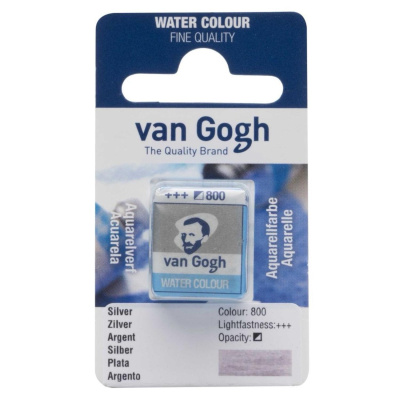 Van Goghova akvarelová barva, 2 ml, stříbrná
