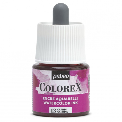 Akvarelový inkoust COLOREX, karmínový 45 ml 