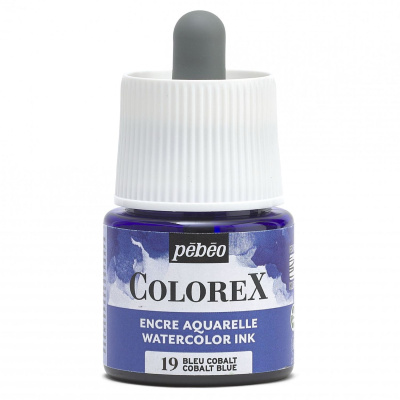Akvarelový inkoust COLOREX, kobaltová modř 45 ml 
