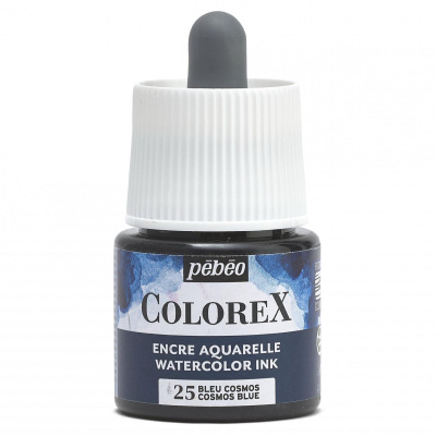 Akvarelový inkoust COLOREX, kosmická modř 45 ml 