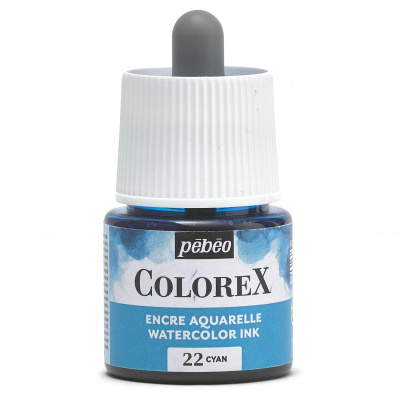 Akvarelový inkoust COLOREX, azurový 45 ml 