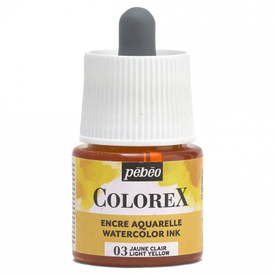Akvarelový inkoust COLOREX, světle žlutá 45 ml 