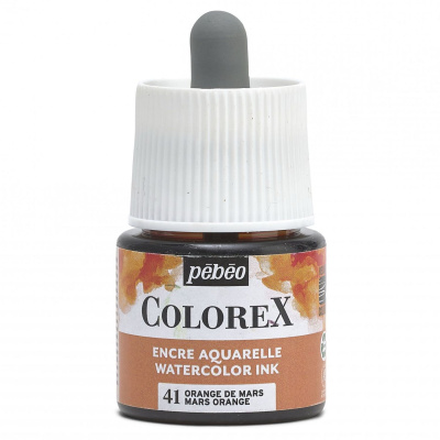 Akvarelový inkoust COLOREX, oranžový Mars 45 ml 