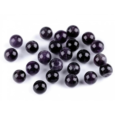 Ametyst, přírodní minerál 8 mm 