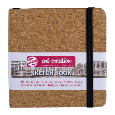 Art Book, Art Creation, skicák, 12 x 12 cm, korek