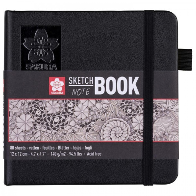 Art Book, Sakura, skicák, 12 x 12 cm, béžový papír