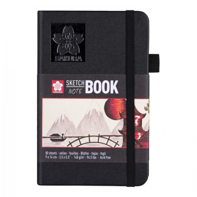 Art Book, Sakura, skicák, 9 x 14 cm, béžový papír