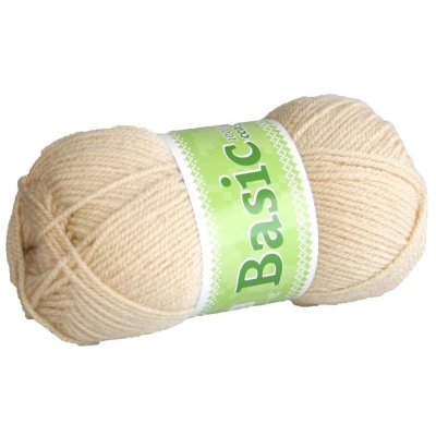 Basic, akrylová příze, 50 g, cca 150 m, 1113 světle béžová 