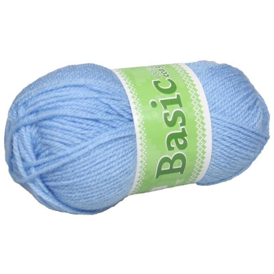 Basic, akrylová příze, 50 g, cca 150 m, 912 světle modrá