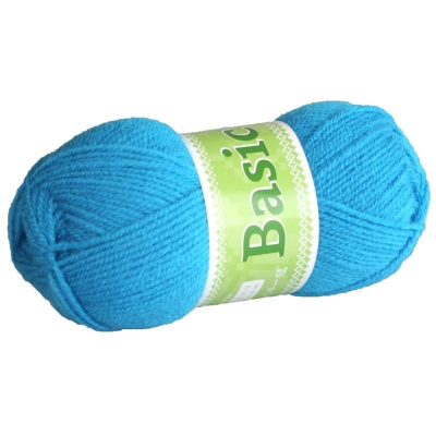 Basic, akrylová příze, 50 g, cca 150 m, 925 tyrkysová 