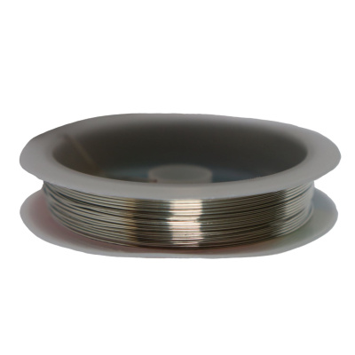 Bižutérní drát, platina, 0,6mm, návin 6 m