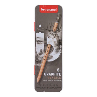 Bruynzeel, Grafitové tužky expression, sada 6 ks