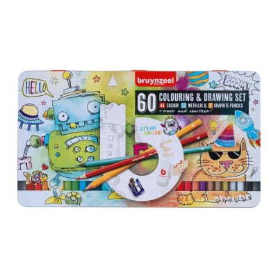 Bruynzeel, Barevné tužky Small Artists, sada 60 ks