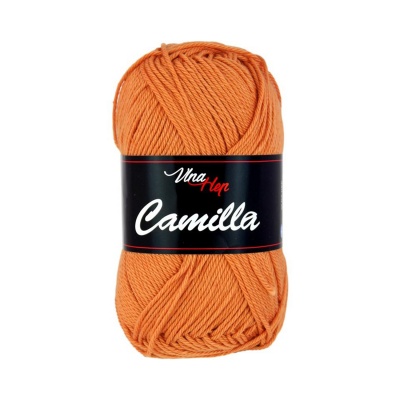 Camilla, 100% bavlněná příze, 50 g, cca 125 m, 8199 oranžová