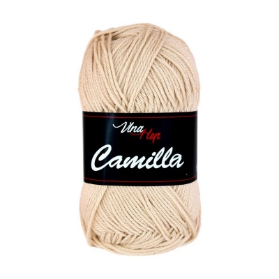 Camilla, 100% bavlněná příze, 50 g, cca 125 m, 8212 krémová