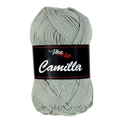 Camilla, 100% bavlněná příze, 50 g, cca 125 m, 8237 šedozelená