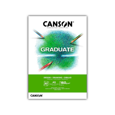 CANSON Skicák Graduate Drawing, A5, 160 g, 30 listů  