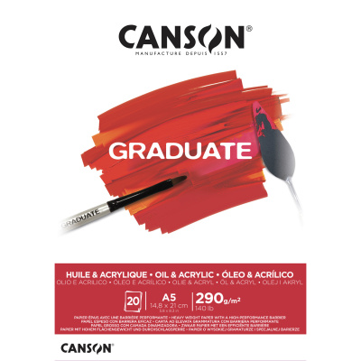 CANSON Skicák Graduate pro olej a akryl, A3, 290 g, 20 listů