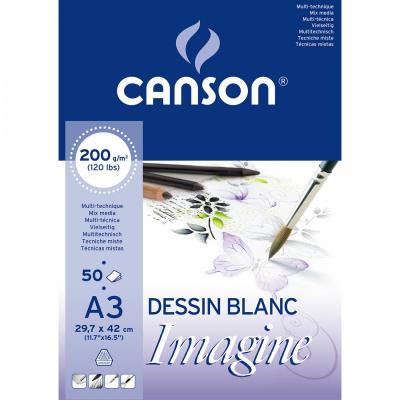 CANSON Skicař IMAGINE, A3, 200g/m2, 50 listů