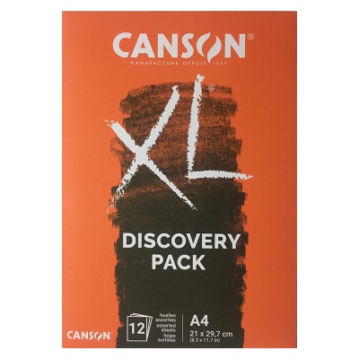 CANSON XL Discovery Pack Dessin & Croquis A4, 12 listů