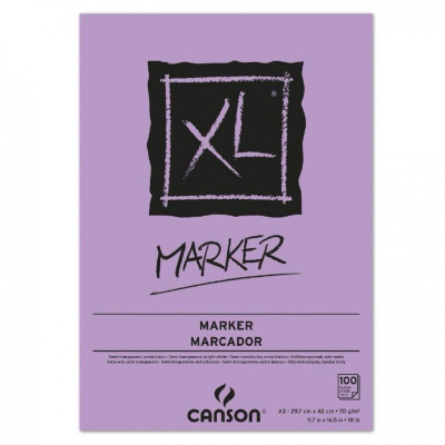CANSON XL Marker blok, A3 70g/m2, 100 listů