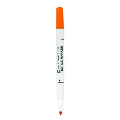 Značkovač na textil Centropen 2739, 1,8 mm, oranžový